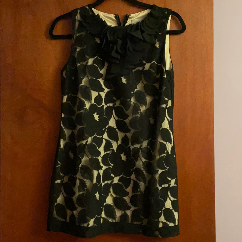 Short floral lace appliqué dress